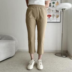 [강물처럼]아이우먼 솔슬림스판8부배기팬츠 LOS088M405 빅사이즈