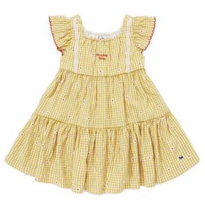 [블루독베이비]깅엄체크 셔링 미디 드레스 (45314-400-03)