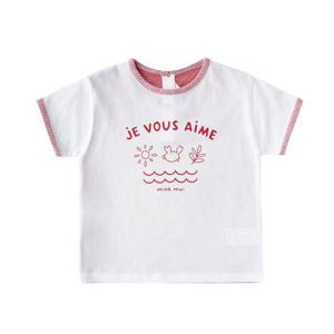 [밍크뮤]소프트컬러배색티셔츠 (35315-332-04)