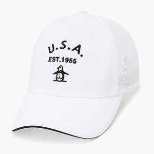 [먼싱웨어] 남성 메쉬 트러커 캡 화이트 MR221MCP43