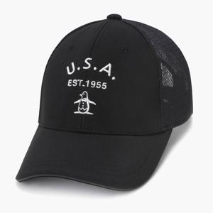 [먼싱웨어] 남성 메쉬 트러커 캡 블랙 MR221MCP43