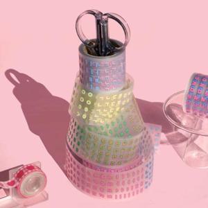 사무용품 비온뒤 위글지글 한글 키스컷 4종 미술용 (45mm)_완구