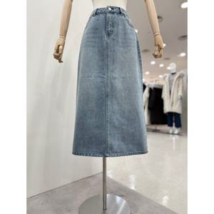 [리스트][LIST] 백 슬릿 A라인 데님 스커트 TSMSKQ52010