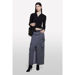 [시슬리]카고 데님 스커트__4AGWL0025