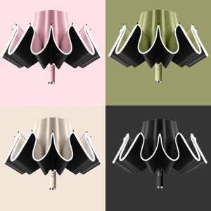 암막우산 거꾸로 3단자동우산 자외선차단 접이식 자동우산