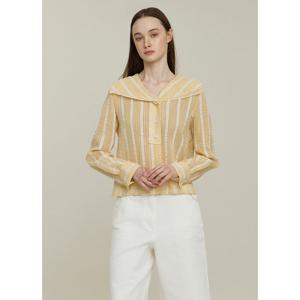 [잇미샤][잇미샤] 세일러카라 스트라이프 블라우스 (ITP4WBL840)