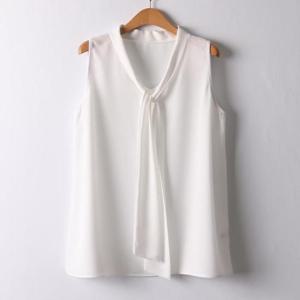 [강물처럼]아이우먼 타이나시쉬폰블라우스 BGI788M410 빅사이즈