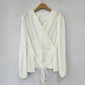 [강물처럼]아이우먼 마리아브이랩블라우스 CRS970M410 빅사이즈