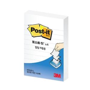 3m포스트잇 포스트잇 노트 팝업리필용 화이트라인 3M KR320-L