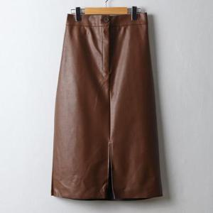 [강물처럼]아이우먼 앞트임레더롱스커트 BEJ333M411 빅사이즈 (2