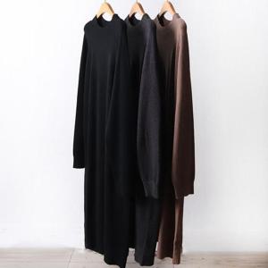 [강물처럼]빅사이즈니트원피스 F677L410 반목캐시미어원피스 AP