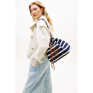 [타미힐피거종합관] 여성 TH 로고 위빙 버킷백 T22G1ABG058WT1 0GY