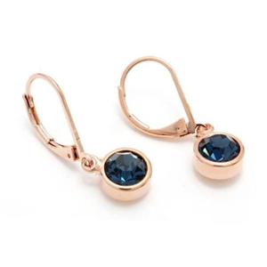 학생귀걸이 오스트리아 크리스탈 고리 귀걸이-몬타나 6mm