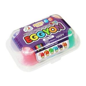 [유아기타]에그용 크레파스 해피 6칼라