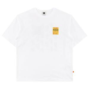 코닥 필름 백그래픽 코튼 반팔 티셔츠 K6223LRS63WHT