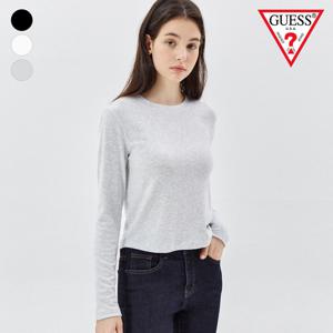 [게스(진)]여성 울혼방 테일리 라운드 티셔츠 OO3K1497
