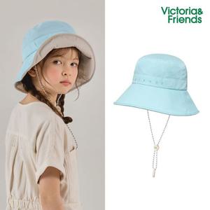 [빅토리아앤프렌즈]리플렉스 와이드 버킷햇_연하늘 (키즈~성인) (V23H01SK)  유아 여성 여름모자 자외