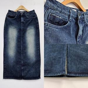 [강물처럼]위쉬몰 LO 베이직청기모스커트171(T352H412) 빅사이즈