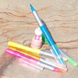 하이라이터형광펜 빅 브러쉬/붓타입 형광펜 마킹 하이라이터 Grip FLEX