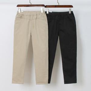 [강물처럼]빅사이즈밴딩팬츠 Q217L412 데일리본딩면배기팬츠 LO