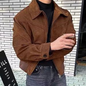 [슈썸]남성 캐주얼 스웨이드 베이직 블루종 자켓 IS-JK59