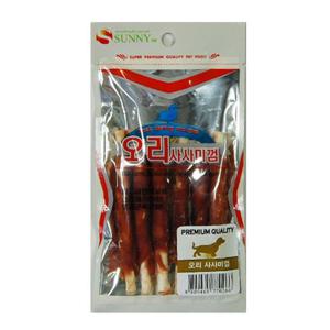 RT 강아지 반려견 간식 껌 개껌 오리스틱 사사미껌 6P