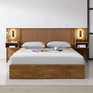 [보루네오] 호텔라인 KC759 원목침대 Q (사이드패널2개)