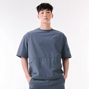 [체이스컬트][본사]공용 스트레치 소매 포켓 반팔 티셔츠-DBRU58