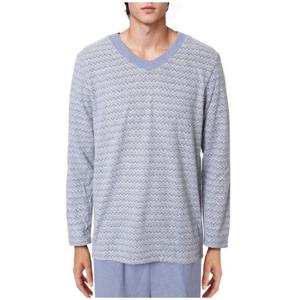 [비비안(언더웨어)]포근한 버버리 폴리기모 남성 홈웨어 상의(EZ2913)