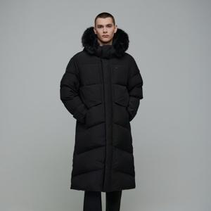 내셔널지오그래픽 N244MDW320 아틀라스 윈드스토퍼 롱기장 구스 다운 점퍼 CARBON BLACK