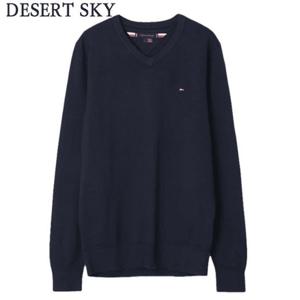 타미힐피거 스웨터 MW14745DW5404 DESERT SKY DOM