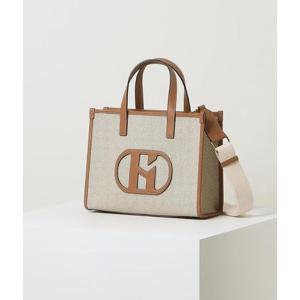 [헤지스ACC] H소가죽 패치 베이지 토트 겸 숄더백 M HIBA5E108I2