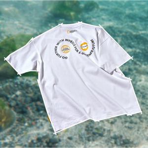 내셔널지오그래픽 N252UTS971 써클 그래픽 반팔 티셔츠 WHITE