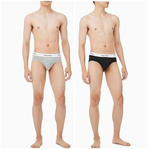 [캘빈클라인 언더웨어]남성 아이콘 코튼 스트레치 힙브리프 2매세트 NB4387-UJH