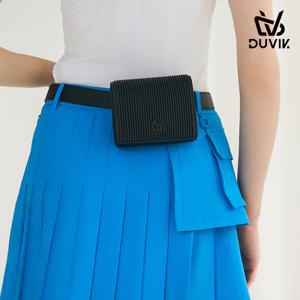 듀빅 여성 플리팅 다용도 골프 벨트백/힙색 DF1WAC622BK