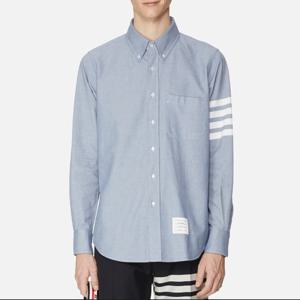 [THOM BROWNE] 스트레이트 핏 센터백 플란넬 셔츠 MWL272A 05245 480