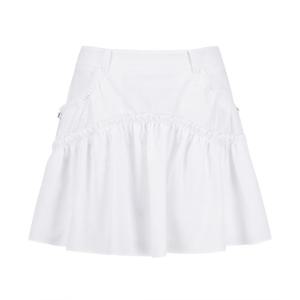 [파리게이츠] 여성 시어서커 스트링 프릴 큐롯 스커트 521E2PC481_WH