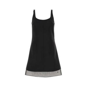 프라다 미디 원피스 P3L46SOOO132T F0002 BLACK