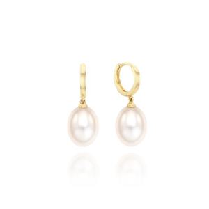 [미니골드] 드롭 진주 링귀걸이 EJUM4063