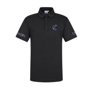 [까스텔바작]남성 블랙라인 전사 프린트 에리 반팔 티셔츠 BGEMT