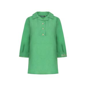 [크로커다일 레이디]소매자수 블라우스 CLEMBL123