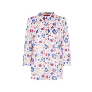 [크로커다일 레이디]린넨 프린트 블라우스 CLEMBL207