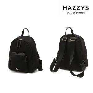 [헤지스ACC][선물포장 가능] 블랙 단색 나일론 미니 백팩 HIWA5F452BK