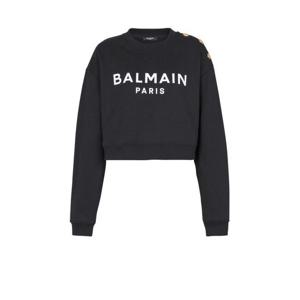 발망 후드 티셔츠 EF1JQ002BB02 EAB NOIR BLANC