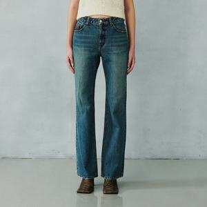 [플랙진]여성 로그 K03 중청 데님 팬츠  (PJTH5LGK035)