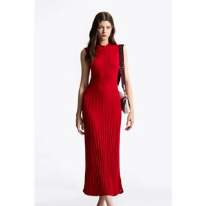 [타미힐피거종합관] 여성 실크 슬림 미디 드레스 (T22F6TDR032WT1 XLD)