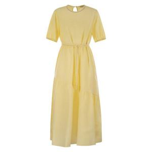 페세리코 미디 원피스 S02163A YELLOW