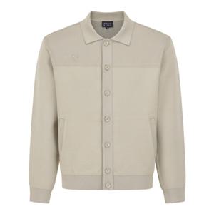 [파리게이츠] (511E3SD204)남성 솔리드 골조직 믹스 카라 가디건