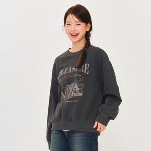 체이스컬트 동백01 피그먼트 그래픽 맨투맨 EERG5181B