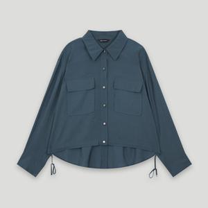 [코데즈컴바인] 오픈카라 스트링 블라우스 (CKC-BL502W7)